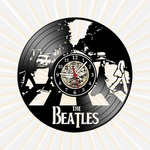Ficha técnica e caractérísticas do produto Relógio Parede Beatles Bandas Rock Musica Vinil LP Decoração