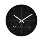 Ficha técnica e caractérísticas do produto Relógio Parede Big City Blacknextime D=43cm