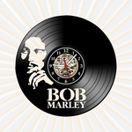 Ficha técnica e caractérísticas do produto Relógio Parede Bob Marley Vinil LP Decoração Retrô Vintage