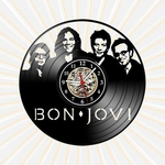 Ficha técnica e caractérísticas do produto Relógio Parede Bon Jovi Bandas Rock Musica Vinil LP Arte