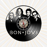 Ficha técnica e caractérísticas do produto Relógio Parede Bon Jovi Bandas Rock Musica Vinil LP Clock