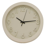 Ficha técnica e caractérísticas do produto Relógio Parede Branco 25.5x25.5cm