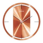 Ficha técnica e caractérísticas do produto Relógio Parede Bronze 30 Cm Novo Alumínio Diamantado Kienzle