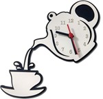 Relógio Parede Bule e Xícara de Café - Mundo das Artes