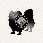 Ficha técnica e caractérísticas do produto Relógio Parede Cachorro PetShop Vinil LP Decor Retrô Vintage