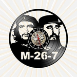 Ficha técnica e caractérísticas do produto Relógio Parede Che Guevara Fidel Castro Vinil LP Decoração
