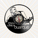 Ficha técnica e caractérísticas do produto Relógio Parede Chico Buarque MPB Bossa Nova Musica Vinil LP