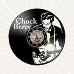 Ficha técnica e caractérísticas do produto Relógio Parede Chuck Berry Rock Rockabilly Vinil LP Retrô