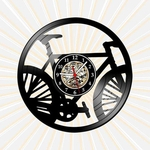 Ficha técnica e caractérísticas do produto Relógio Parede Ciclismo Bicicleta Bike MTB Esportes Vinil LP