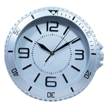 Ficha técnica e caractérísticas do produto Relógio Parede Cinza 29x30cm