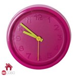 Ficha técnica e caractérísticas do produto Relógio Parede Color Clock - Pink - Unica