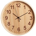 Ficha técnica e caractérísticas do produto Relógio Parede Contínuo 30 Cm Carvalho Madeira Herweg 6478S