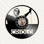 Ficha técnica e caractérísticas do produto Relógio Parede Criolo Rap Musica Vinil LP Decoração Retrô