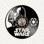 Ficha técnica e caractérísticas do produto Relógio Parede Darth Vader Nerd Geek Vinil LP Retrô Vintage