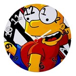 Relógio Parede de Madeira Mdf 28cm Bart Simpsons - Naira - Ddm/pre/ddp