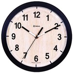 Ficha técnica e caractérísticas do produto Relógio Parede Decorativo 26cm Preto Rosado Herweg 660075-34