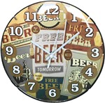Ficha técnica e caractérísticas do produto Relogio Parede Decorativo Beer - Yins