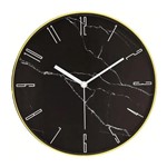 Relógio Parede Dourado/Preto Redondo Decorativo 30X4,5CM 10089 - Mart