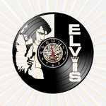 Ficha técnica e caractérísticas do produto Relógio Parede Elvis Presley Bandas Rock 50 Disco Vinil