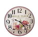 Ficha técnica e caractérísticas do produto Relógio Parede em Mdf Flor Belle - Arrivo Mobile