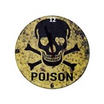 Ficha técnica e caractérísticas do produto Relógio Parede em Vinil Caveira Poison AZ Design