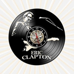 Ficha técnica e caractérísticas do produto Relógio Parede Eric Clapton Bandas Rock Musica Vinil LP