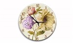 Relógio Parede Flores Vintage - Tecnolaser