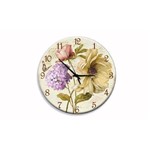 Ficha técnica e caractérísticas do produto Relógio Parede Flores Vintage
