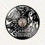 Ficha técnica e caractérísticas do produto Relógio Parede Game of Thrones Filmes Series Nerd Vinil LP