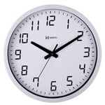 Ficha técnica e caractérísticas do produto Relógio Parede Grande 35cm Herweg 6722 Alumínio Prateado - com 1 Garantia