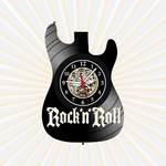 Ficha técnica e caractérísticas do produto Relógio Parede Guitarra Rock n Roll Musica Vinil LP Arte