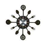 Ficha técnica e caractérísticas do produto Relógio Parede Herweg 6445 Decorativo Talheres Cozinha