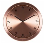 Ficha técnica e caractérísticas do produto Relógio Parede Herweg 6456 309 Aluminio Escovado Rosê