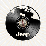 Ficha técnica e caractérísticas do produto Relógio Parede Jeep Trilha Carros Esporte Vinil LP Arte