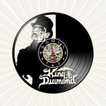 Ficha técnica e caractérísticas do produto Relógio Parede King Diamond Banda Metal Rock Musica Vinil LP