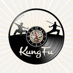 Ficha técnica e caractérísticas do produto Relógio Parede Kung Fu Lutas Artes Marciais Esporte Vinil LP