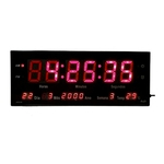 Ficha técnica e caractérísticas do produto Relógio Parede Led Digital Gigante 36cm Data Temperatura Vermelho