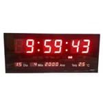 Ficha técnica e caractérísticas do produto Relógio Parede Led Digital Temperatura Calendário Alarme M