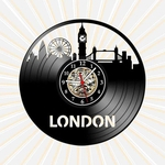 Ficha técnica e caractérísticas do produto Relógio Parede Londres Cidades Países Inglaterra Vinil LP