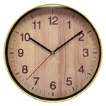 Ficha técnica e caractérísticas do produto Relógio Parede Madeira 30x30cm