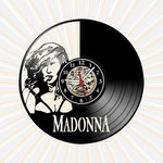 Ficha técnica e caractérísticas do produto Relógio Parede Madonna Pop 80 90 Vinil LP Decoração Retrô