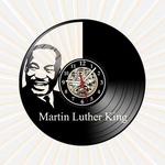 Ficha técnica e caractérísticas do produto Relógio Parede Martin Luther King Vinil LP Decoração Retrô