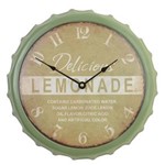 Ficha técnica e caractérísticas do produto Relógio Parede Mdf Limonada Bar Lanchonete 34Cm Vetro #613