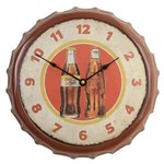 Ficha técnica e caractérísticas do produto Relógio Parede Mdf Tampa Garrafa Coca Cola 34cm Vetro 606