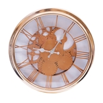 Ficha técnica e caractérísticas do produto Relógio Parede Mecânica Bronze 30x30cm