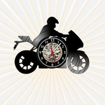 Ficha técnica e caractérísticas do produto Relógio Parede Moto Esportes Motociclista Motoqueiro Vinil