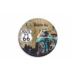 Ficha técnica e caractérísticas do produto Relógio Parede Moto Route 66