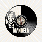Ficha técnica e caractérísticas do produto Relógio Parede Nelson Mandela Político Vinil LP Decoração