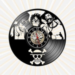 Ficha técnica e caractérísticas do produto Relógio Parede One Piece Anime Tv Cinema Nerd Geek Vinil LP