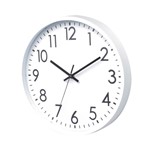 Ficha técnica e caractérísticas do produto Relógio Parede Plastico Basic White Branco 30 X 3,8 X 30 Cm - Casa Del Grande